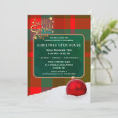 Custom Fotos Weihnachtsfeiertag Einladung oder Kar (Stehend Vorderseite)