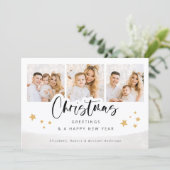 Custom Fotos Weihnachtsgrüße Karte (Stehend Vorderseite)
