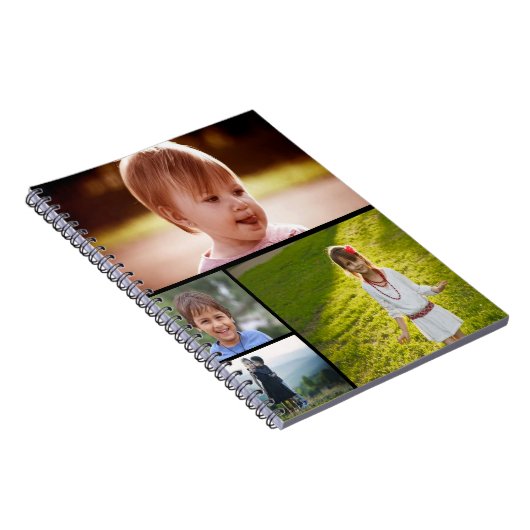 Custom Four Foto Spiral Foto Notebook Notizblock (Rechte Seite)