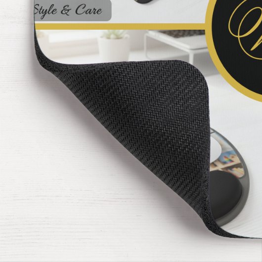 Custom Four Photo Monogram Design Perfect Mousepad (Ecke)