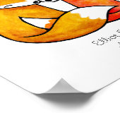 Custom Fox Wall Art Einzigartiges Hochzeitsgeschen Poster (Ecke)