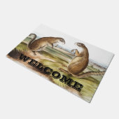 Custom Franklins Marmot-Eichhörnchen Fußmatte (Schrägansicht)