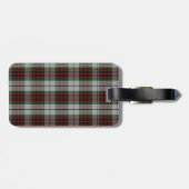 Custom Fraser Dress Tartan Karierte Gepäckmarke Gepäckanhänger (Rückseite horizontal)