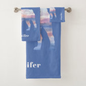 Custom French Bulldog Beach Scandtuch Set (Insitu)