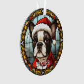 Custom French Bulldog Christmas Ornament (Vorderseite)