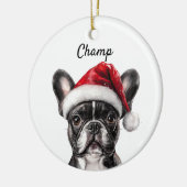 Custom French Bulldog Keramik Ornament (Links)