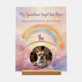 Custom French Bulldog Memorial Acrylic Sign Acrylschild