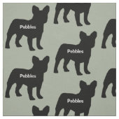 Custom French Bulldog-Silhouette Stoff (Muster)