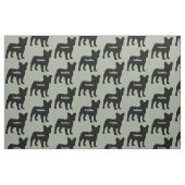 Custom French Bulldog-Silhouette Stoff (Fat Quarter (45,7 x 55,9 cm))