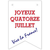 Custom French Flag BASTILLE DATEIEN Bunting Flags Wimpelkette (Zweite Fahne)