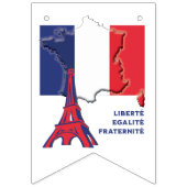 Custom French Flag BASTILLE DATEIEN Bunting Flags Wimpelkette (Dritte Fahne)