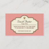 Custom French Parisian Macarons Dessert Store Visitenkarte (Rückseite)