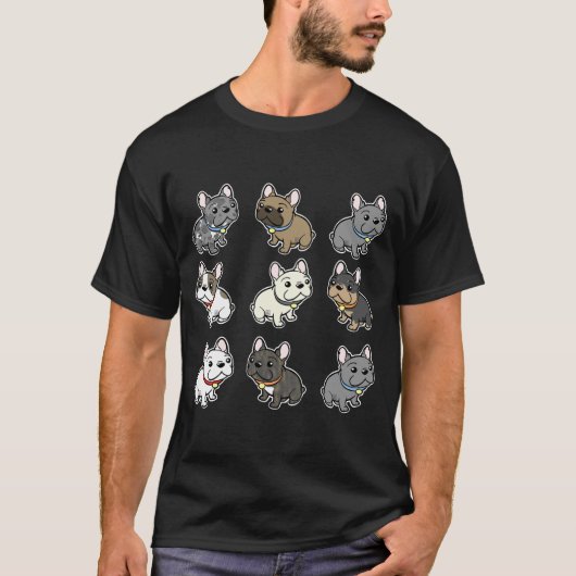 Custom Frenchie Art T-Shirt (Vorderseite)