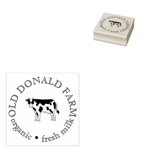 Custom Fresh Farm Small Business Gummistempel (Stempel)