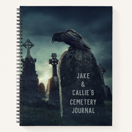 Custom Friedhof Travel Journal Notizblock (Vorderseite)