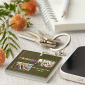 Custom Friends Foto Collage Schlüsselanhänger (Vorderseite rechts)