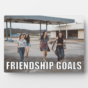Custom Friends Foto Funny Friendship Goals Meme Fotoplatte