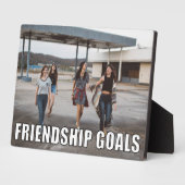 Custom Friends Foto Funny Friendship Goals Meme Fotoplatte (Seite)