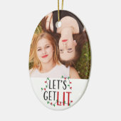 Custom Friends Foto Lasse Weihnachten Keramik Ornament (Links)