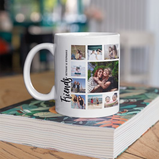 Custom Friends Photo Collage Kaffeetasse