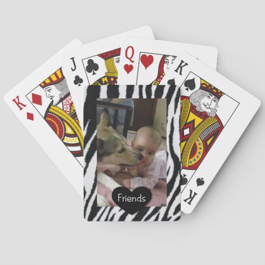 Custom Friends Photo Playing Cards Spielkarten (Rückseite)
