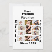 Custom Friends Wiedersehen 11 FotoCollage Einladung (Vorderseite)