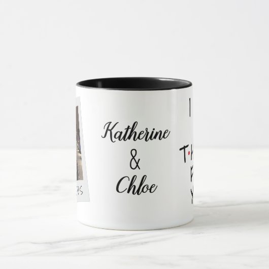 Custom Friendship Mug with Photo & Names Tasse (Zentrum)
