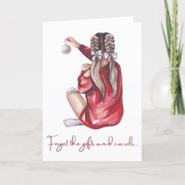 Custom Frohe Weihnachten Niedliche Girl für Freund