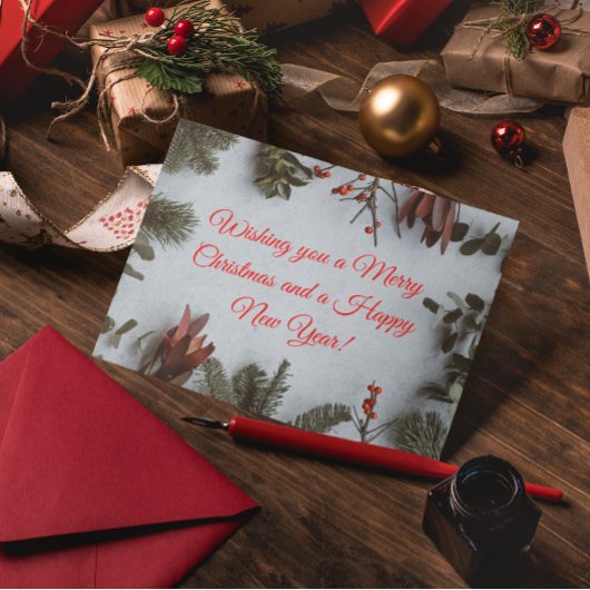 Custom Frohe Weihnachten und ein glückliches neues