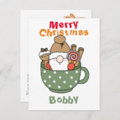 Custom Frohe Weihnachten Weihnachten Weihnachten i Mitteilungskarte (Vorne/Hinten)