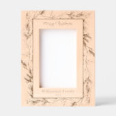 Custom Frohe Weihnachten Winter botanisch Geätzte Rahmen (Vorderseite)