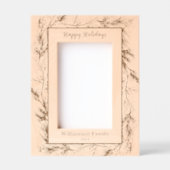 Custom Frohe Weihnachten Winter botanisch Geätzte Rahmen (Vorderseite)