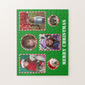 Custom Frohe Weihnachts-Foto Jigsaw Collage Puzzle (Vertikal)