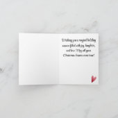 Custom, frohe Weihnachts-Mistletoe Feiertagskarte (Innenseite)