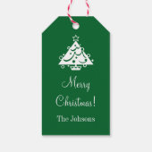 Custom Frohe Weihnachtsgeschenke mit Weihnachtsbau Geschenkanhänger (Rückseite)