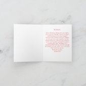 Custom Frohe Weihnachtskarte für Ihre Freundin Karte (Innenseite)