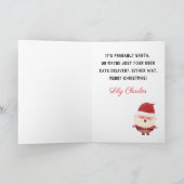 Custom Frohe Weihnachtszitate für Freunde Feiertagskarte (Innenseite)