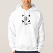 Custom Front Back Logo White Hoodie (Vorderseite)