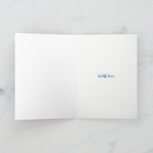 Custom Front Blue und White Chevrons Geburtstag Karte (Innenseite)