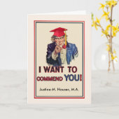 Custom Front, Glückwunsch zum Abschluss Karte (Gelbe Blume)