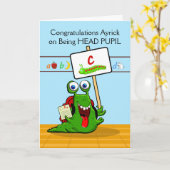 Custom Front, Gratulation Head Pupil, Insekt Karte (Gelbe Blume)