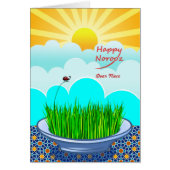 Custom Front Happy Noroz für Nichte, Sabzeh Grass (Vorne)