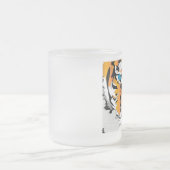 CUSTOM FROST-TASSE-TIGER-ORANGE-MATTIERT-GLASKAFFE MATTGLASTASSE (Mittel)