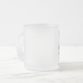 CUSTOM FROST TASSE-TIGER-WHITE/GRAY MATTIERT GLASS MATTGLASTASSE (Vorderseite Links)