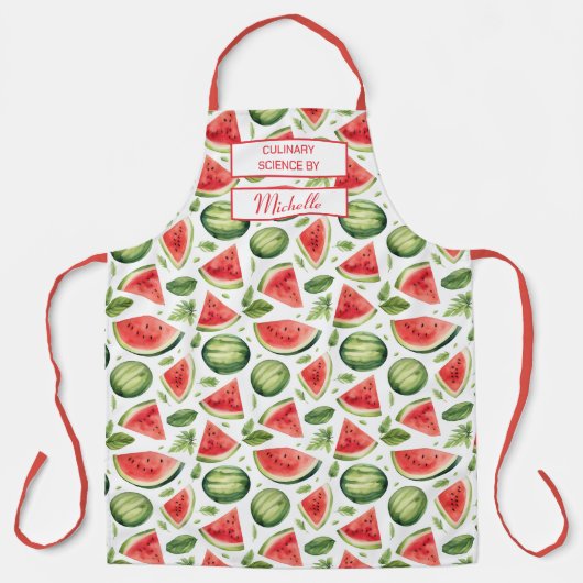 Custom Fruit Apron – Culinary Science by [Name] Schürze (Vorderseite)