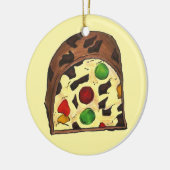 Custom Fruitcake Fruit Cake Weihnachtsgeschmack Keramikornament (Links)