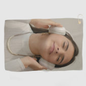 Custom Full Photo Modern  Golfhandtuch (Horizontal)