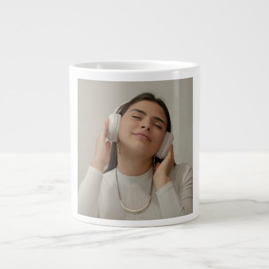 Custom Full Photo Modern  Jumbo-Tasse (Vorderseite)