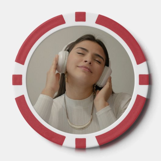 Custom Full Photo Modern  Pokerchips (Vorderseite)