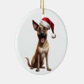 Custom Fun Belgischer Malinois Hund Keramik Ornament (Rechts)